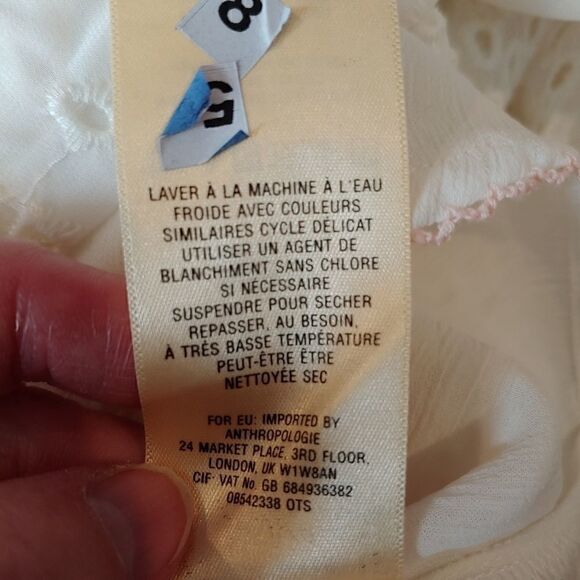 Anthro Floreat eyelet top with bell sleeves - Picture 12 of 12